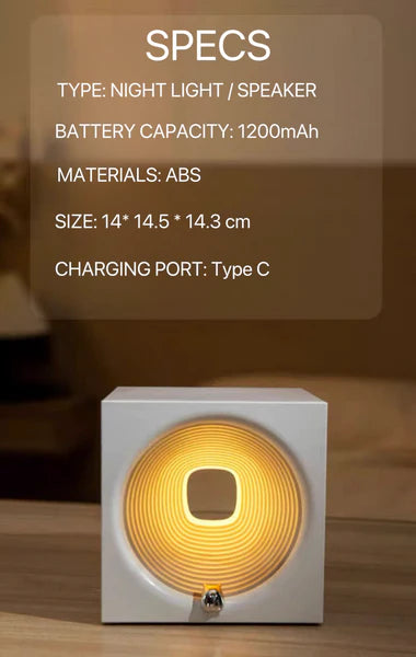 Time Machine Sleep Inducing Bedside Lamp with Speaker