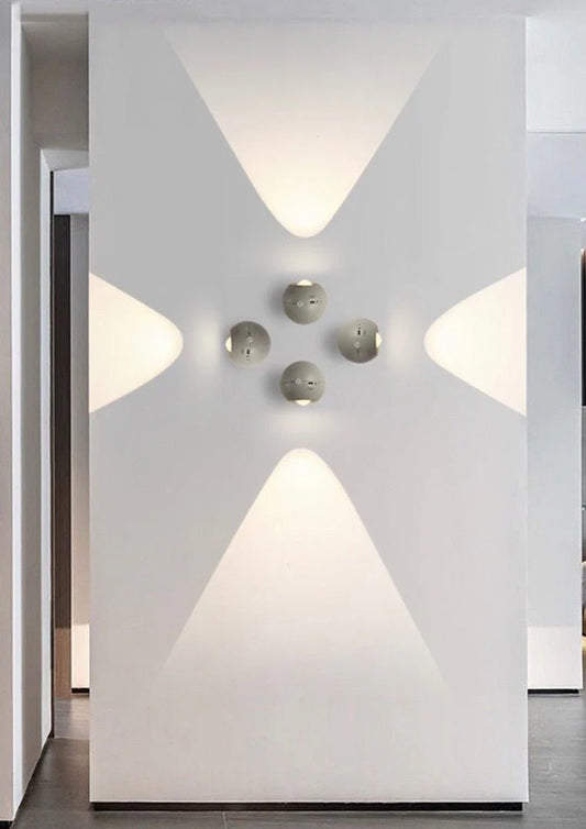 Space Age Motion Sensor Night Light: Punch-Free Wall Accent Lighting, Dimmable Nursery Light, Portable Flash Light All-In-One