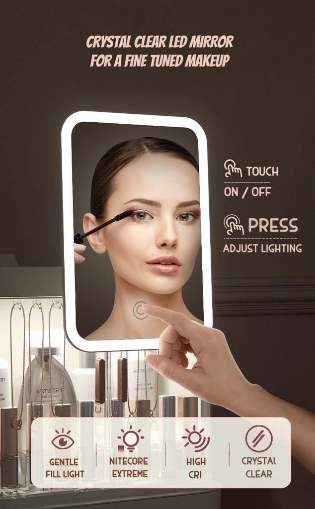 Makeup Organiser with Led Mirror