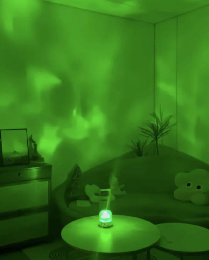 Light Theatre: Ambient Light with Stereo Speaker, Ripple Sunset Aurora Projector All-In-1