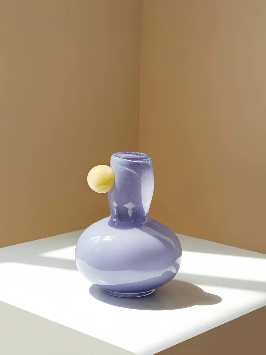 Jelly Bean Bud Vase - Whimsical Dopamine Centerpiece Vase for Gorgeous Tablescape