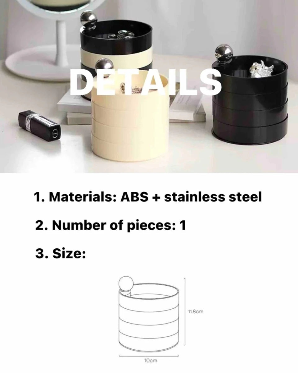 Nordic Style Revolving Accessories Storage Box