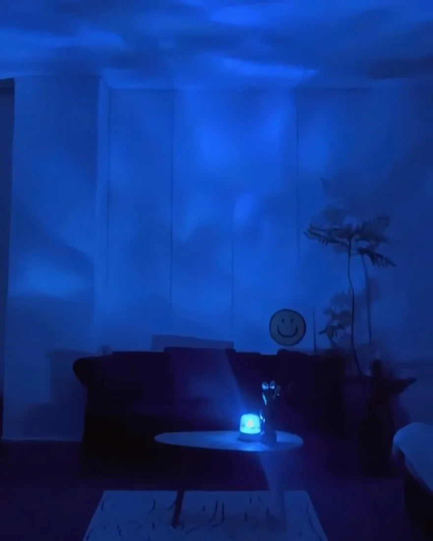 Light Theatre: Ambient Light with Stereo Speaker, Ripple Sunset Aurora Projector All-In-1