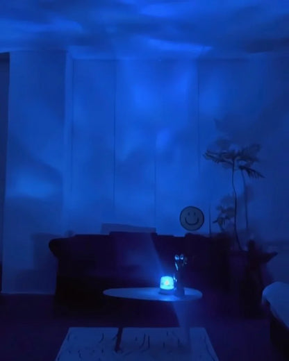 Light Theatre: Ambient Light with Stereo Speaker, Ripple Sunset Aurora Projector All-In-1