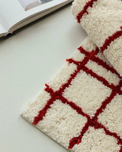 Ultra Soft Minimalist Nordic Stripe Bath Rug, Absorbent, Anti-Slippery Mat