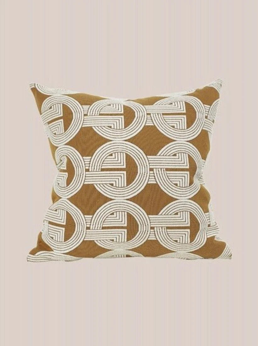 Safari Decorative Terracotta Throw Pillowcase, Earthy Tone Modern Fall Decors