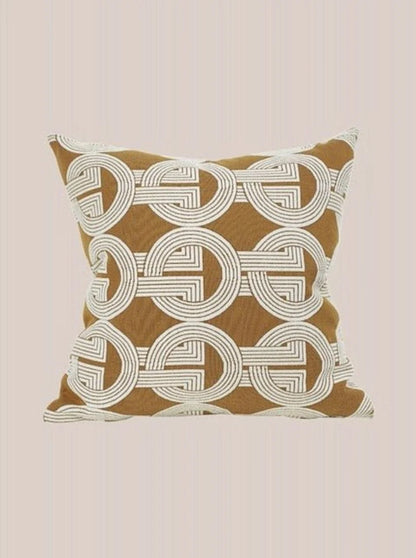 Safari Decorative Terracotta Throw Pillowcase, Earthy Tone Modern Fall Decors