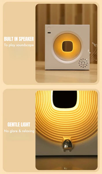 Time Machine Sleep Inducing Bedside Lamp with Speaker
