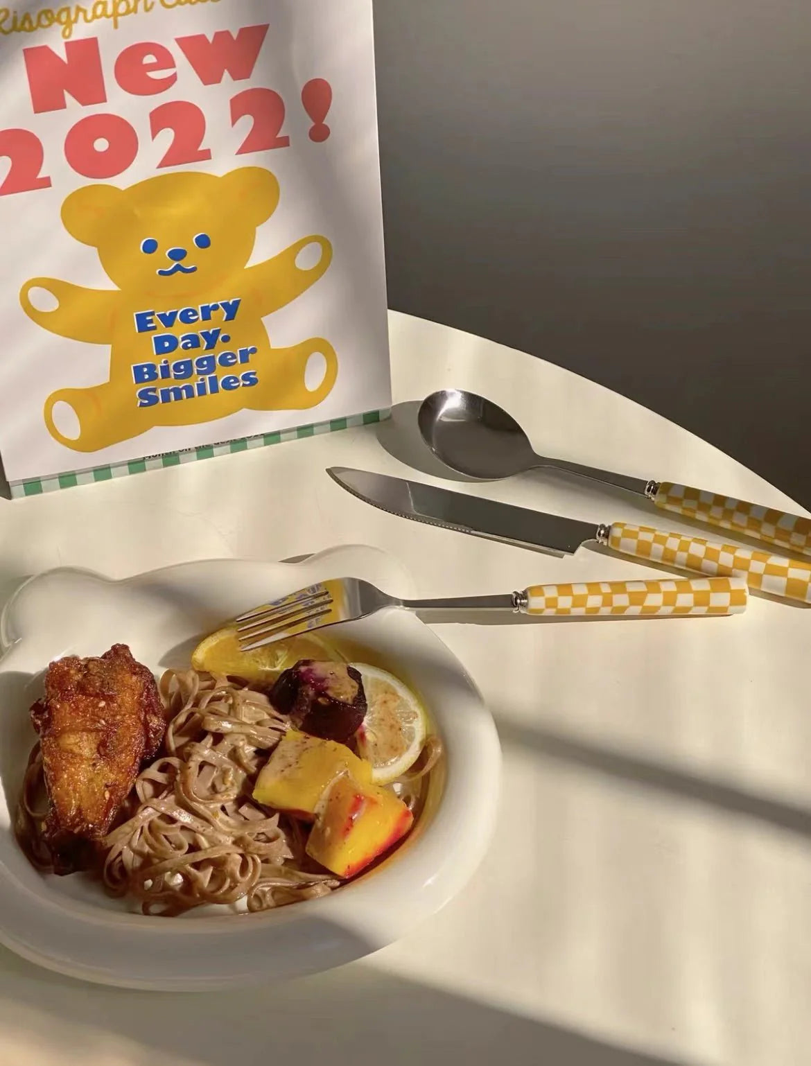 6 - Pack Modern Checkered Flatware Sets