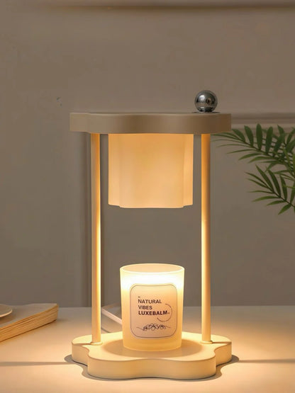 Cute Nordic Dimmable Petal Floral Candle Warmer Lamp with Timer