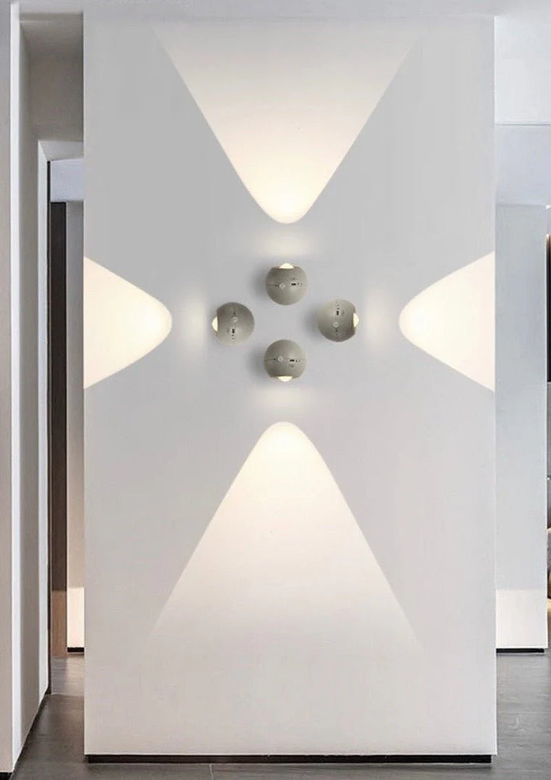 Space Age Motion Sensor Night Light: Punch-Free Wall Accent Lighting, Dimmable Nursery Light, Portable Flash Light All-In-One