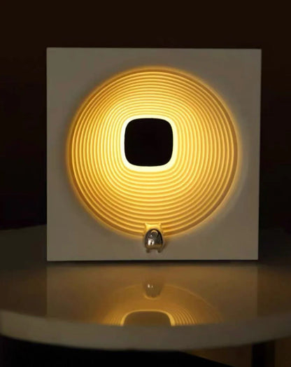 Time Machine Sleep Inducing Bedside Lamp with Speaker - Dimmable Sleep Aid Night Light