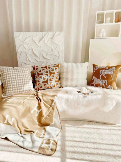 Safari Decorative Terracotta Throw Pillowcase, Earthy Tone Modern Fall Decors