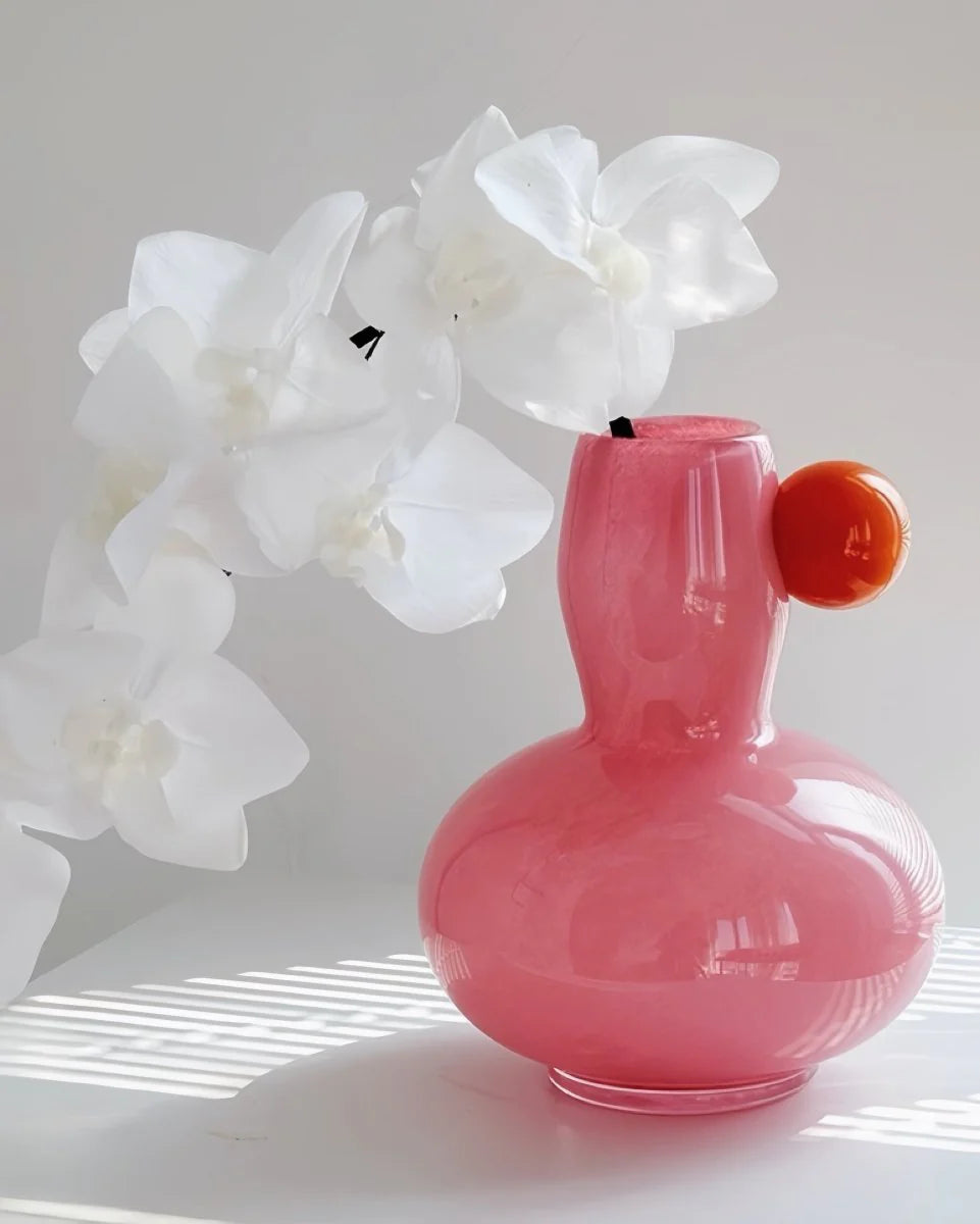 Jelly Bean Bud Vase - Whimsical Dopamine Centerpiece Vase for Gorgeous Tablescape