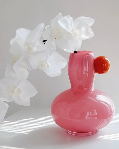 Jelly Bean Bud Vase - Whimsical Dopamine Centerpiece Vase for Gorgeous Tablescape